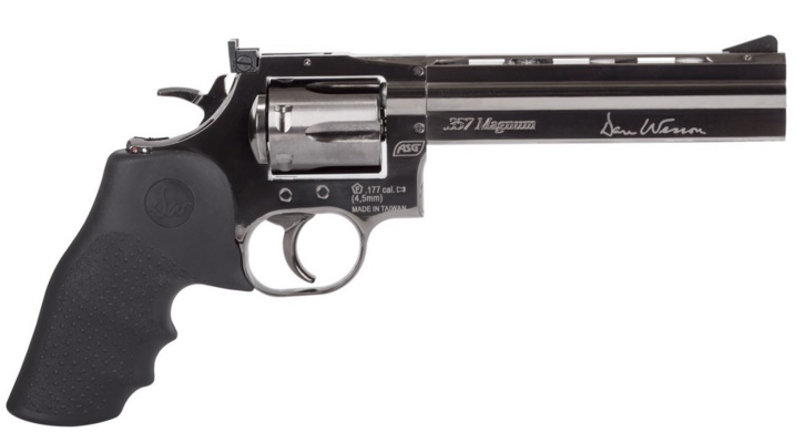 CO2 revolver Dan Wesson 715 6" steel grey diabolo