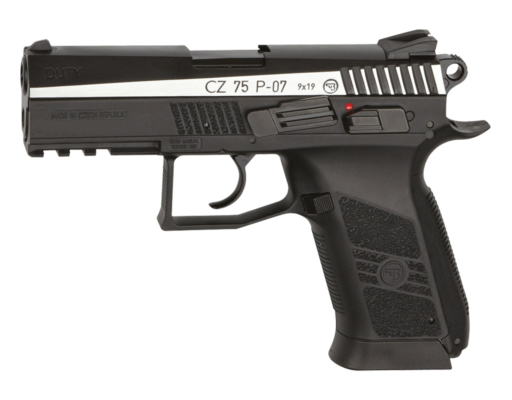 CZ 75 P-07 Duty Dual Tone 4,5 mm Stahl BB Co2-Pistole Blow Back