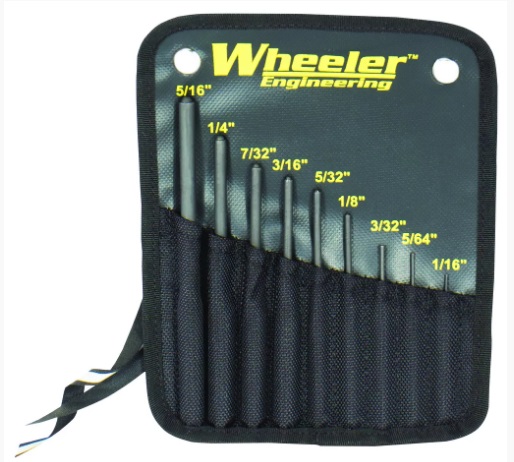 Wheeler Roll Pin Punch Set 