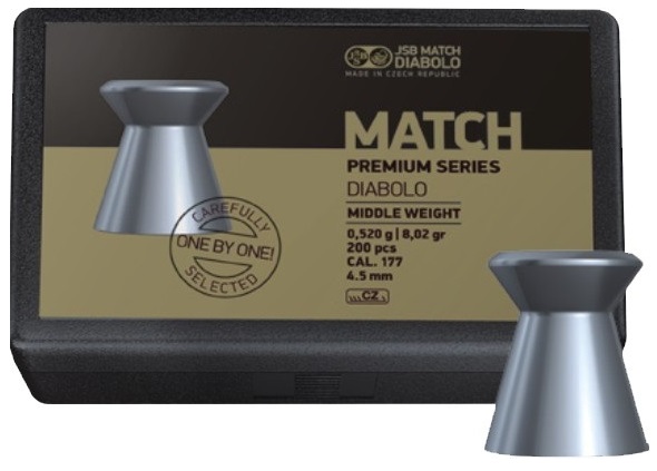 JSB Match Premium Middle 4,52mm 200stck.