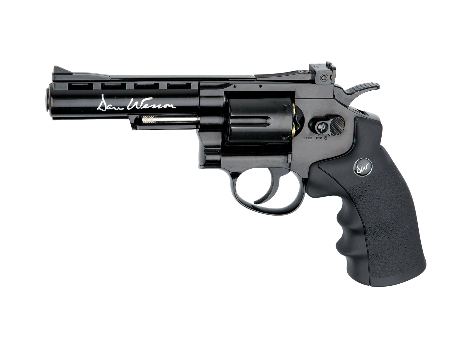 Co2 Revolver Dan Wesson 4" 4,5 mm Stahl BB Schwarz
