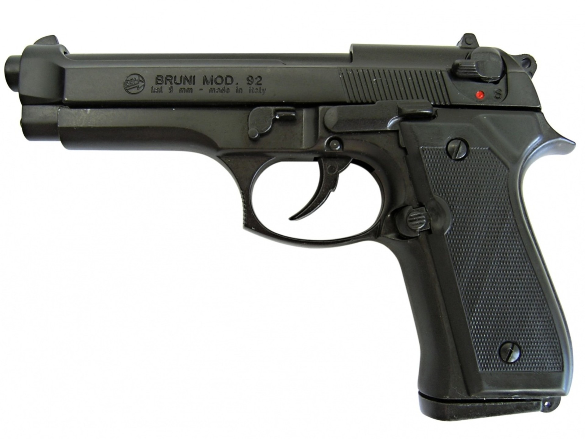 BRUNI M92 Schwarz cal. 9mm PA Gas-Pistole